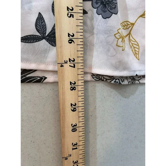 Loft Plus Powder Pink Multicolor Floral Print Long Sleeve Blouse Womens Size 22 - Picture 9 of 9